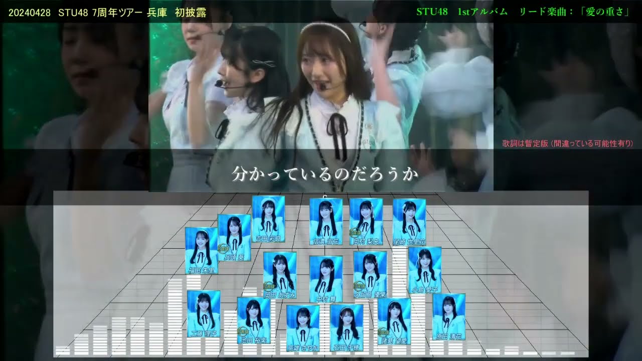 STU48「愛の重さ」歌詞表示ver. 暫定版