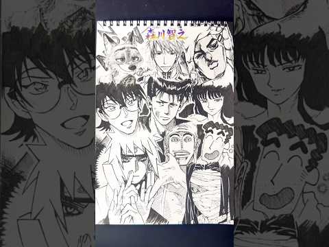 Drawing characters!!🔥(CV: 森川智之) #森川智之 #声優 #一発描き